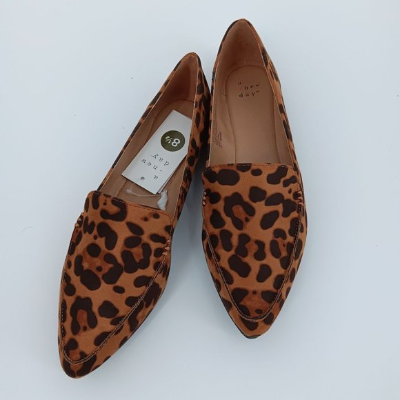 A NEW DAY MICAH LEOPARD POINTY TOE LOAFERS - Picture 16 of 16
